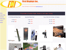 Tablet Screenshot of firstdisplays.com